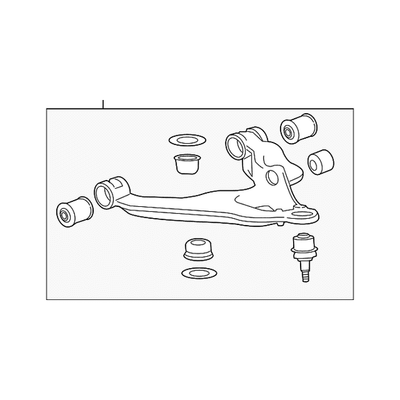 Genuine OE GM Suspension Control Arm 23207777