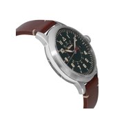 Alpina Pilot Heritage Startimer 44mm Steel Green Dial Mens Watch AL-525KBG4SH6