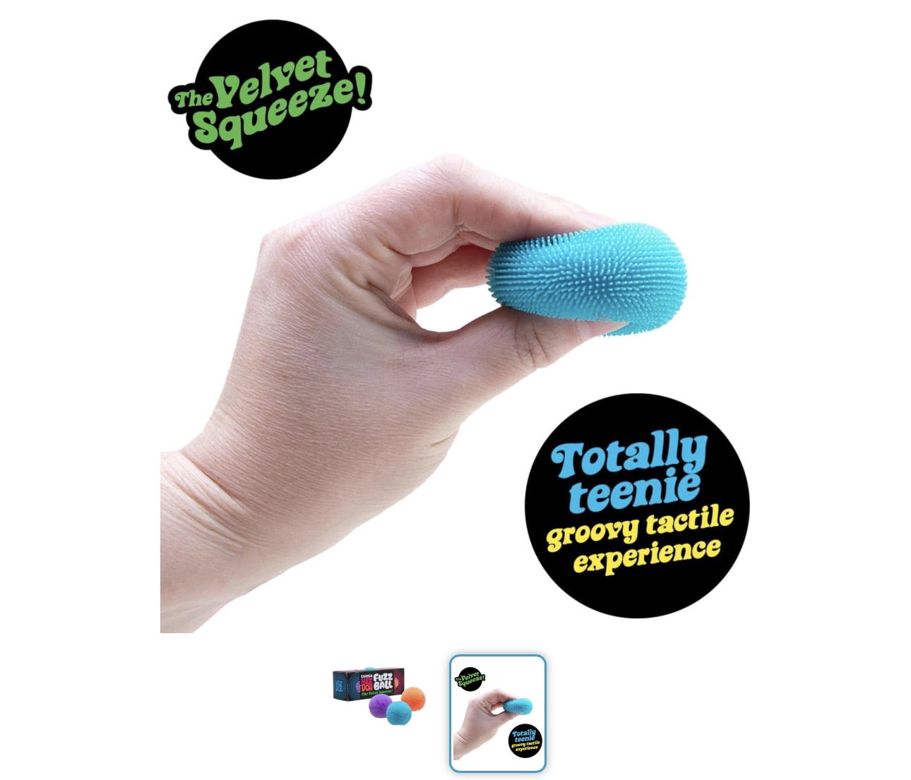 Needoh teenie fuzz ball stress relief ball - 3 pack - Walmart.com