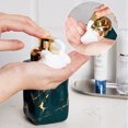 thumbnail image 2 of Qeeadeea Marble Ceramic Foaming Soap Dispenser, Foam Soap Dispenser With Gold Pump, Hand Foaming Dispenser, For Barthroom Kitchen-green-square, 2 of 9
