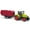 Red, variant on Friction-Powered Tractor Toy, Farm Vehicle Push-Slide Design, Detachable Red Plastic Truck, Agricultural Educational Gift for Toddlers, Role-Play Pretend Play