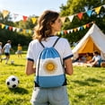 thumbnail image 4 of EGNMCR Organization and Storage, Storage Bins, Storage Containers Flag Drawstring Backpack For Football Matches Sports Sackpack With Teams Print Ideal for Soccer Fans Games Daily Use Nylon Bag, 4 of 6