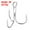 White, variant on Unique Bargains 16# 0.35' Treble Fish Hooks Carbon Steel Sharp Bend Hook with Barbs, White 50 Pack