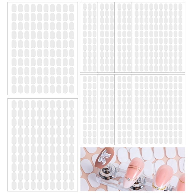 Nail Sticky Tabs Thrymme, 1000 unidades, cinta adhesiva de doble cara para uñas