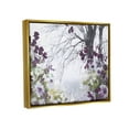 thumbnail image 3 of Stupell Industries Vivid Purple Woodland Blooms Photograph Metallic Gold Floating Framed Canvas Print Wall Art, Design by Design Fabrikken, 3 of 6