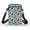 Abstract Dots, variant on Clover Coins Women Crossbody Bag with Double Deck Shoulder Bag Unique Gift Polyester