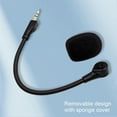 thumbnail image 3 of Headset Microphone Plug Play Replaceable Flexible 3.5mm Omnidirectional Gaming Headphone Microphone Compatible Logitech-g Pro X, 3 of 4