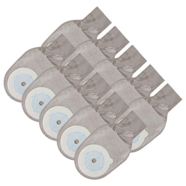 Bolsa de colostomía 10 piezas Cierre de clip hipoalergénico Filtro de carbón activado transpirable Bolsas de ostomía desechables para ileostomía ANGGREK Otros