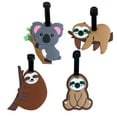 thumbnail image 1 of Hweilai Étiquette de Valise Lot de 4 Pcs, Étiquette de Valise animal Mignon, 1 of 5