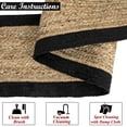 thumbnail image 2 of Aizza Trends Handmade Hand Braided Natural Jute Floor Area Rug | Floor Runner Rug | Table Runner Rug, 2 of 5