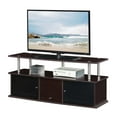 thumbnail image 2 of Designs2Go TV Stand with 3 Storage Cabinets and Shelf for TVs up to 55 inches, Espresso/Black, 2 of 6