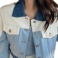thumbnail image 4 of Abrigo De Mezclilla Con Botones,Chaqueta De Mezclilla Para Mujer Chaqueta De Mujer Chaqueta De Mezclilla Para Mujer Estética Elegante, 4 of 8