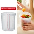 thumbnail image 3 of Pickle Jar With Strainer Insert  Deli Food Storage Container  Pickle Holder Keeper Lifter  Bucket Of Pickles Large Flip Jar With Leak Proof And Lock It Lid, 3 of 4