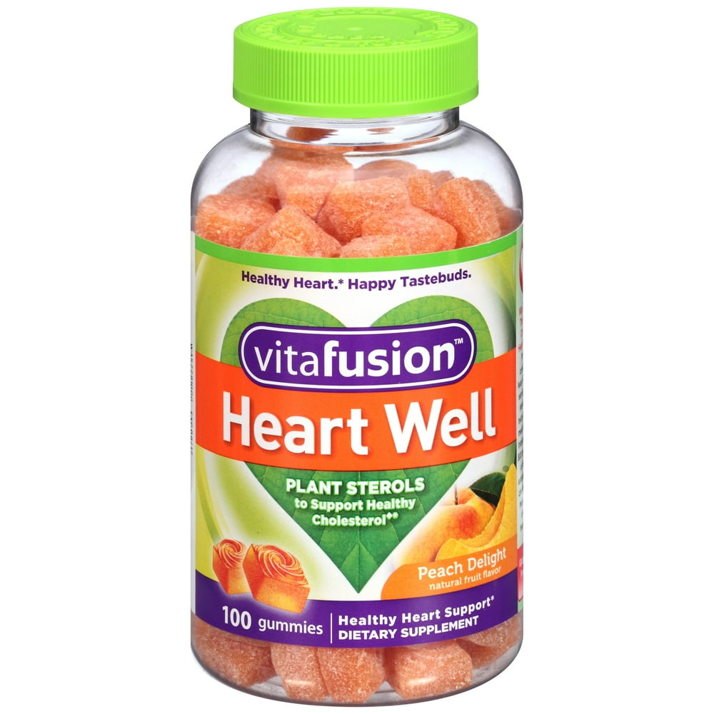 Vitafusion™ Heart Well Peach Delight Gummies 100 ct Plastic Bottle