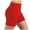 Red, variant on biudgviw Biker Shorts for Women Stretch Workout Running Shorts High Waisted Breathable Athletic Yoga Shorts with Pockets
