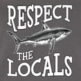 thumbnail image 6 of Wild Bobby Respect The Locals Save Our Oceans Shark Animal Lover Women Slim Fit Junior Tee, Dark Grey, Medium, 6 of 6