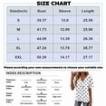 thumbnail image 2 of JULMCOMO Blouses for Women Boho Floral Print V Neck Half Button Short Sleeve Casual Summer Blouses Loose Fit Comfy Tunic Tops Red S, 2 of 3