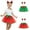 Red, variant on uublik Christmas Skirts for Girls Green Christmas Layered Mesh Skirt Party Birthday Dance Princess Skirt Size 2T-6