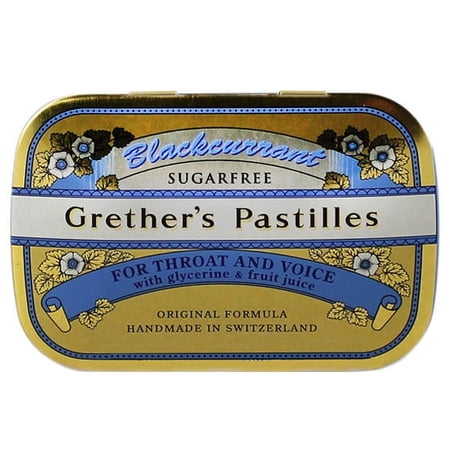Sugarless Blackcurrant Pastilles Mini Case by Grether's (20g Pastilles)