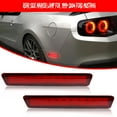 thumbnail image 2 of GTINTHEBOX 2Pcs Red Lens Rear LED Bumper Side Marker Lamp Lights For 1999-2004 Ford Mustang, 2 of 10