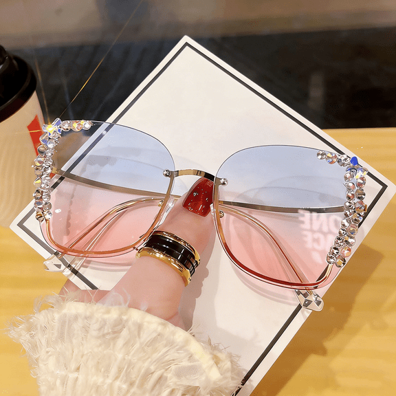 Anti-UV sunglasses for women with big faces, slimming ins fashion and high-end sunglasses