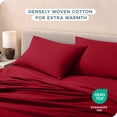 thumbnail image 3 of Juego de Fundas de Almohada de Franela Bare Home 100 % Algodón Doble Cepillado Estándar 2 Rojo, 3 of 5