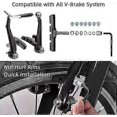 thumbnail image 4 of 4PCS Premium Bike Brake Pads, Professional Mountain Bicycle V-Brake Pads, Bike Brake Blocks Kit, for Free Hex Wrench, 4 of 5