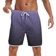 thumbnail image 7 of PNTUTB Fashionable Shorts for Men Casual Shorts Gradient Elastic Waistband Drawstring Lining Quick-Dry Fabric Loose Comfortable Beach Shorts with Pockets, 7 of 7