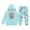 Light Blue, variant on Kids Outfits Set 6 7 Six Seven Letter Outfits Set Comfortable Boys Winter Outfit Warm Hoodie And Jogger Pants With Print Hot Pink 130(6-7 Years)