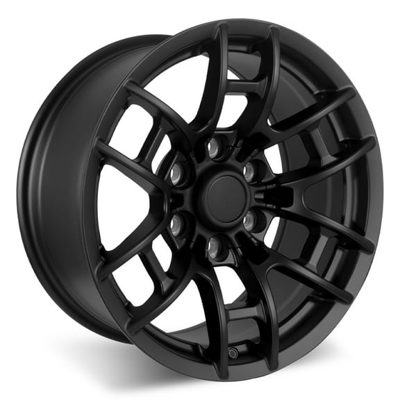 Set of 16" Satin Black Flow Forged Pro Style 2020 Wheels for Tacoma, 4Runner, FJ Cruiser (16x8, 0mm Offset)
