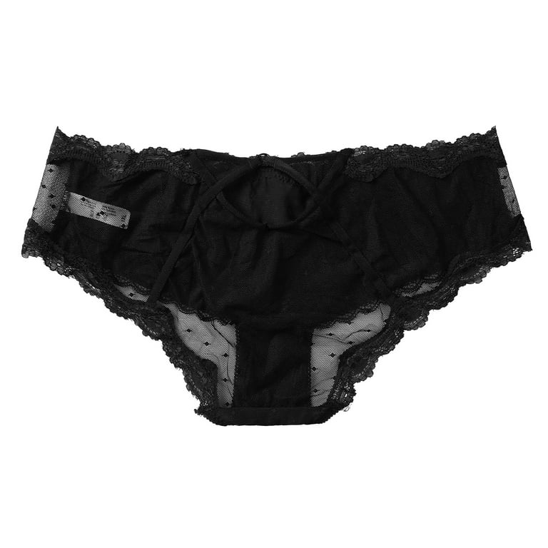 ticikt Women's Exotic Underwear T Cross Lace PantsAppeal Bow Women