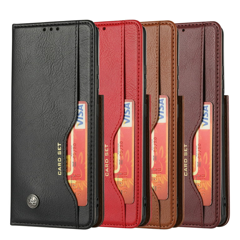Samsung Galaxy S23 Ultra Luxury Brand Leather Wallet Card Holder