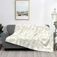 thumbnail image 2 of Yiaed White Rabbit Print Blanket Throw Blanket Soft Cozy Flannel Blanket for Home Bed Sofa Couch Chair-40"x30", 2 of 6