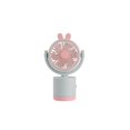 thumbnail image 2 of Portable Desktop Fan Cute Bunny Shaped Personal Fan Rechargeable USB Powered with Oscillating Base and Adjustable for Home Desk Dormitory Summer Gift, 1Pack Blue, 2 of 7