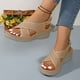 thumbnail image 1 of WILLBEST Sandalias De Plástico Para Mujer, Cómodas Sandalias Casuales Para Caminar En La Playa, Con Tacón De Cuña Y Punta Abierta, Calzado De Moda De Verano Con Diseño De Masaje, 1 of 8