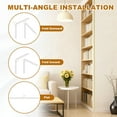 thumbnail image 5 of Wall Corner Protector, 0.8 in x 10 ft Peel and Stick Molding Trim Wall Edge Guard, Flexible Self-Adhesive Inside & Outside Corner Trim Strip for Edge Ceiling, White, 5 of 7