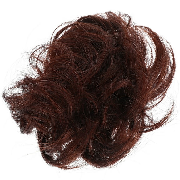 Masteelf Hair Hairpiece Ponytail Extensions Bread Curly Human Wig