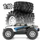 thumbnail image 4 of 4pcs 128mm 1/10- Beadlock Wheel Rim Rubber Tire Set, 4 of 5