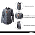 thumbnail image 2 of Camisa Estilo Ariat Combinada Caballero Bordada, 2 of 4