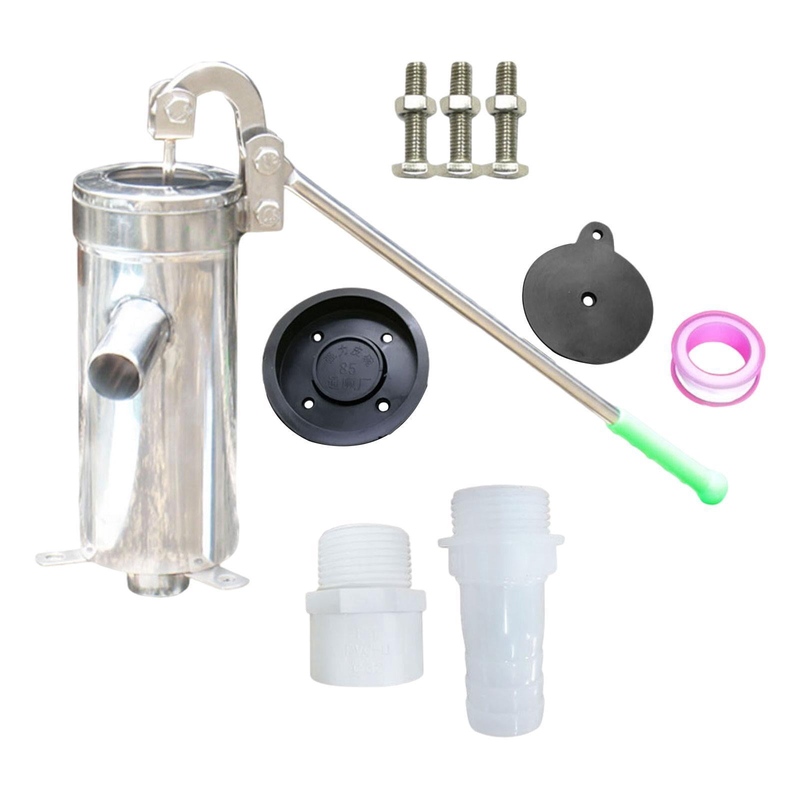 Luzkey Manual Well Pump Thickened Deep Well Hand Pump for Groundwater Yard Home Use