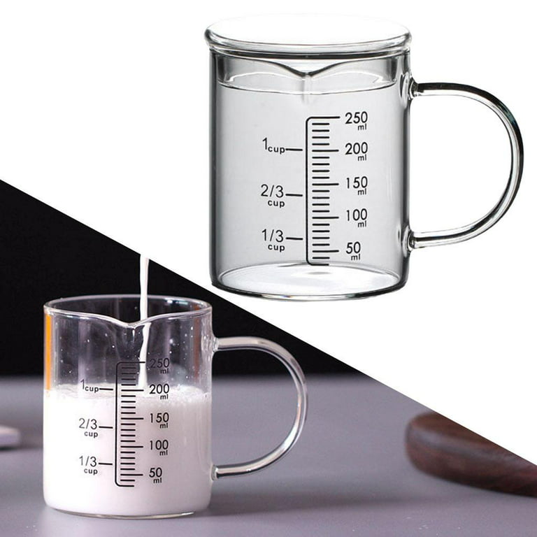 1pcs High Borosilicate Glass Measuring Cup with Scale Household Food Grade  Kitchen Egg Beating Cup Heat-resistant Graduated Cup - AliExpress