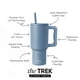 thumbnail image 2 of Vaso Simple Modern Trek de 30 onzas con asa y tapa de pajita, Blue Dune, 2 of 6