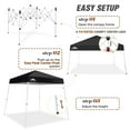 thumbnail image 4 of EAGLE PEAK 8ft x 8ft Black Lightweight Instant Outdoor Canopy, 4 of 8