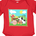 thumbnail image 4 of Inktastic Farm Animals with Cow, Chick and Pig Boys or Girls Long Sleeve Baby Bodysuit, 4 of 5