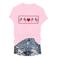 thumbnail image 4 of Duqingm America Shirts for Women 250th Anniversary USA Shirt Womens 250 Years Semiquincentennial V Neck T-Shirt American Flag Graphic Tee Casual Top Pink,3XL, 4 of 5