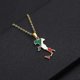 thumbnail image 2 of Collar colgante de mapa de Italia Yuxing acero inoxidable 3,0 cm x 1,4 cm 50 cm, 2 of 5