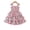 Floral, variant on 6Y Little Girls Dress 7 Years Girls Sleeveless Dress Flower Print Off-the-shoulder Little Girls Summer Layered Dress Green