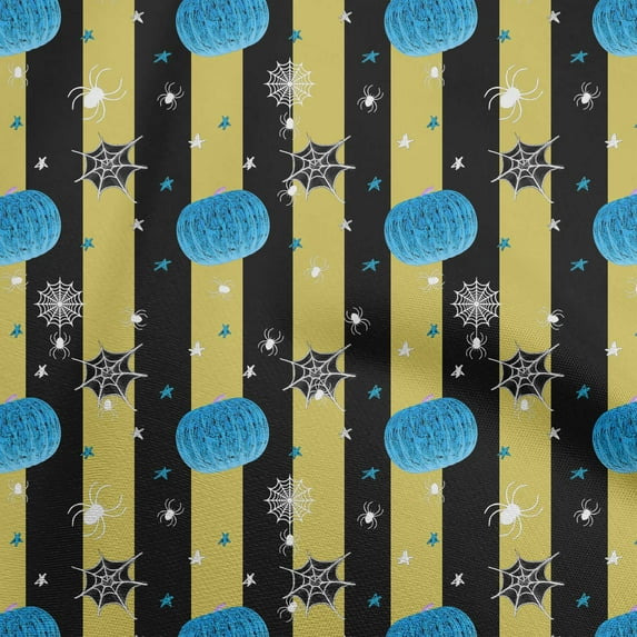 oneOone Cotton Cambric Aquamarine Green Fabric Halloween Sewing Material Print Fabric By The Yard 56 Inch Wide