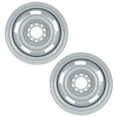 thumbnail image 2 of Speedway Motors GM Dual Pattern Rally Wheel Set, 15x5 with a 3.25 Inch Backspace, Fits 4.5 and 4.75 Inch Bolt Circle, Steel Silver Painted, RWD, Sold as a Pair, 2 of 8