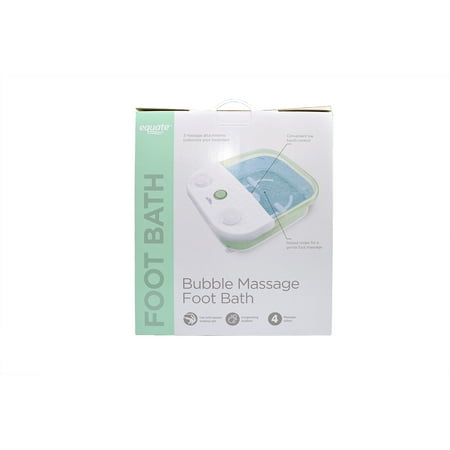 Equate Toe Touch Control Bubble Massage Foot Bath, 1 Count